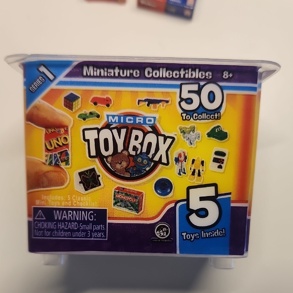 Miniature Toy Box Set with Rainbow Stacking Rings - Picture 7 of 9